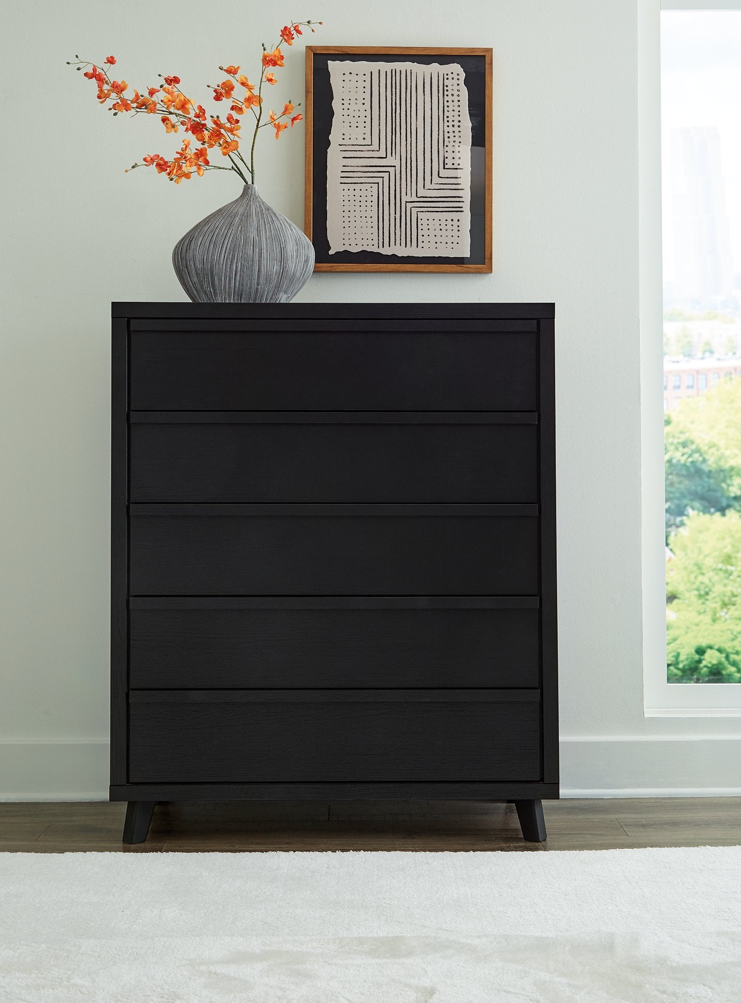 Danziar Wide Chest of Drawers - Pull Up A Couch