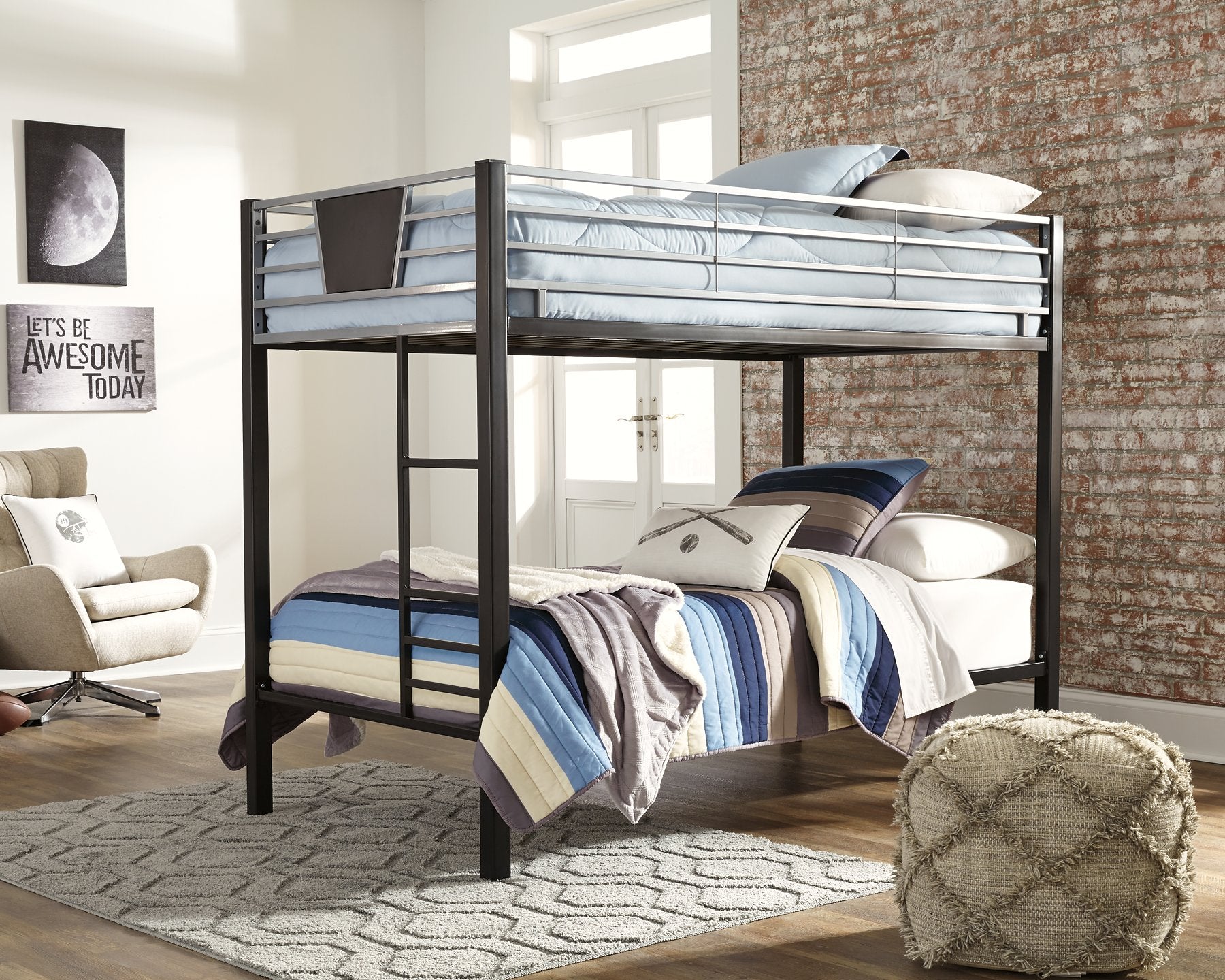 Dinsmore Bunk Bed with Ladder - Pull Up A Couch