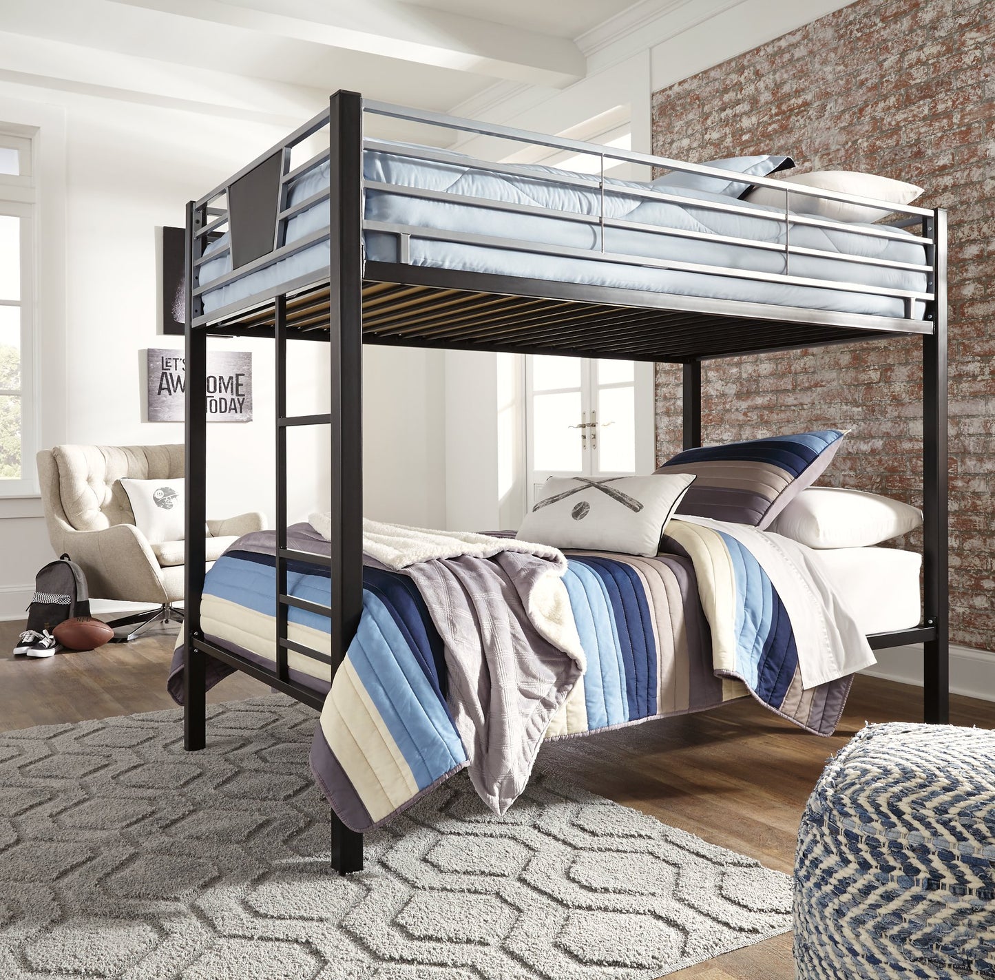 Dinsmore Bunk Bed with Ladder - Pull Up A Couch