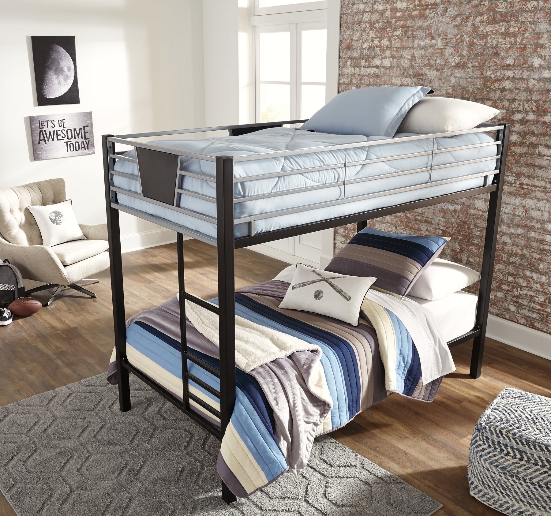 Dinsmore Bunk Bed with Ladder - Pull Up A Couch