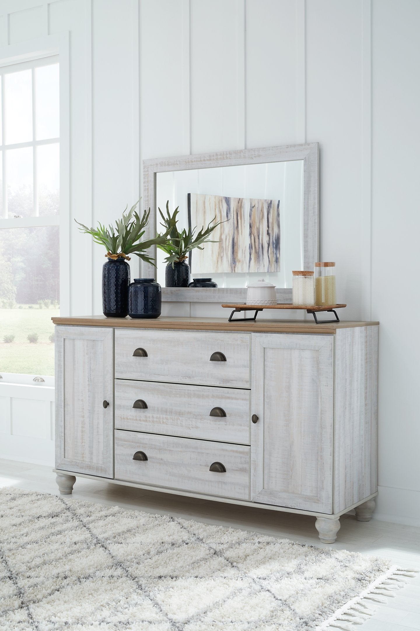 Haven Bay Dresser and Mirror - Pull Up A Couch