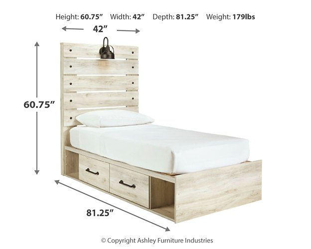 Cambeck Bed with 2 Storage Drawers - Pull Up A Couch