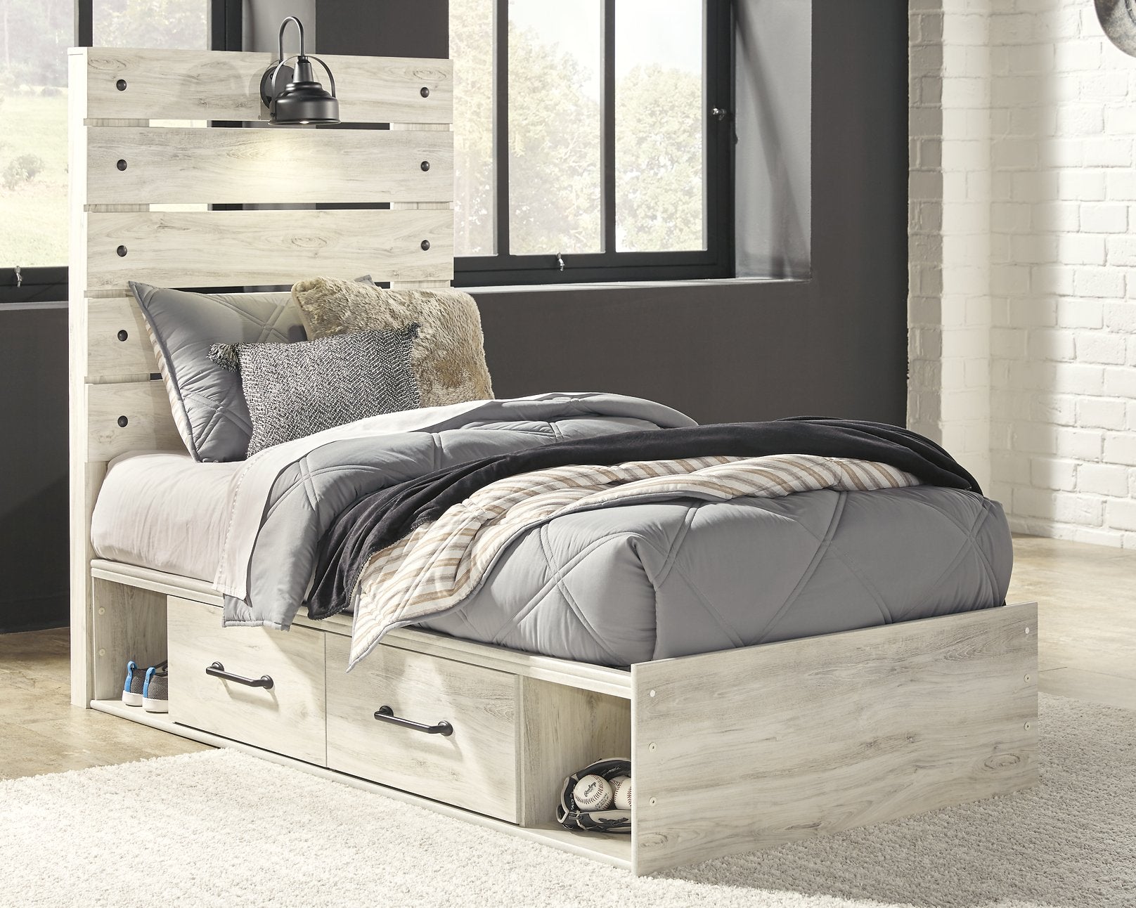 Cambeck Bed with 4 Storage Drawers - Pull Up A Couch