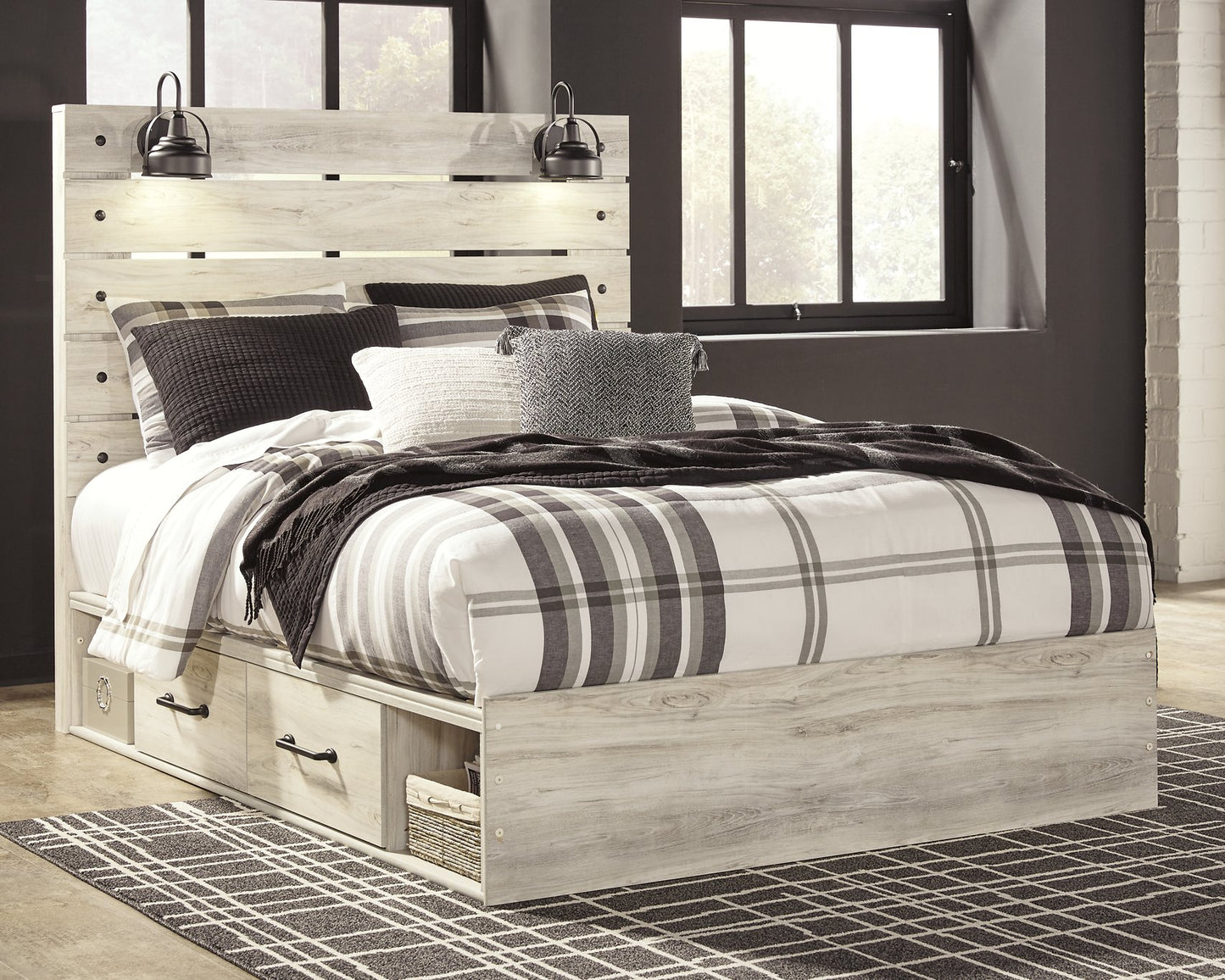 Cambeck Bed with 4 Storage Drawers - Pull Up A Couch