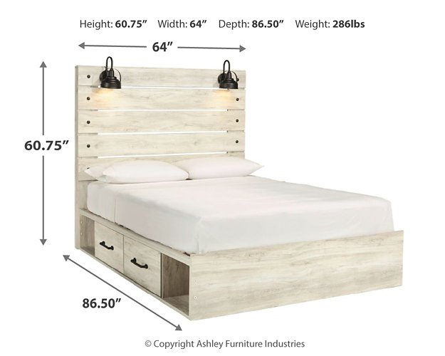 Cambeck Bed with 4 Storage Drawers - Pull Up A Couch