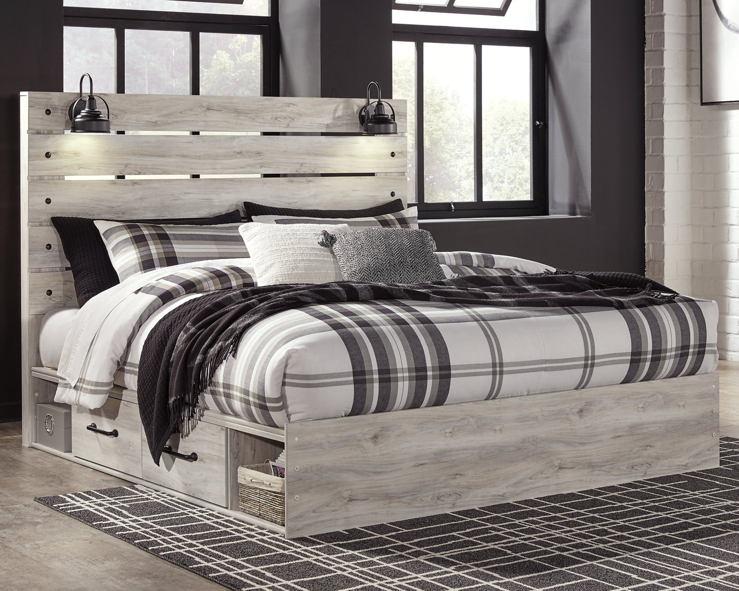 Cambeck Bed with 4 Storage Drawers - Pull Up A Couch