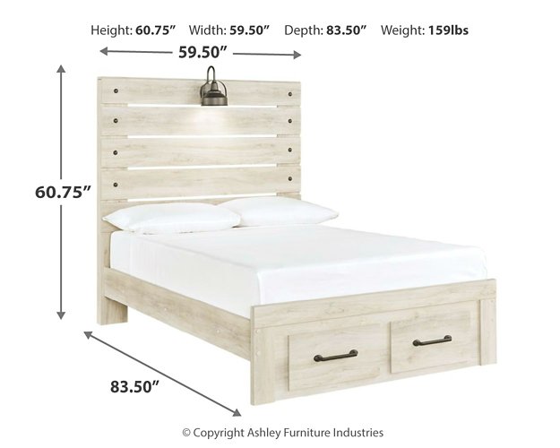 Cambeck Bed with 2 Storage Drawers - Pull Up A Couch