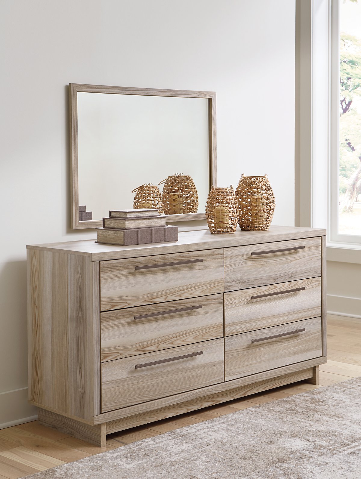 Hasbrick Dresser and Mirror - Pull Up A Couch