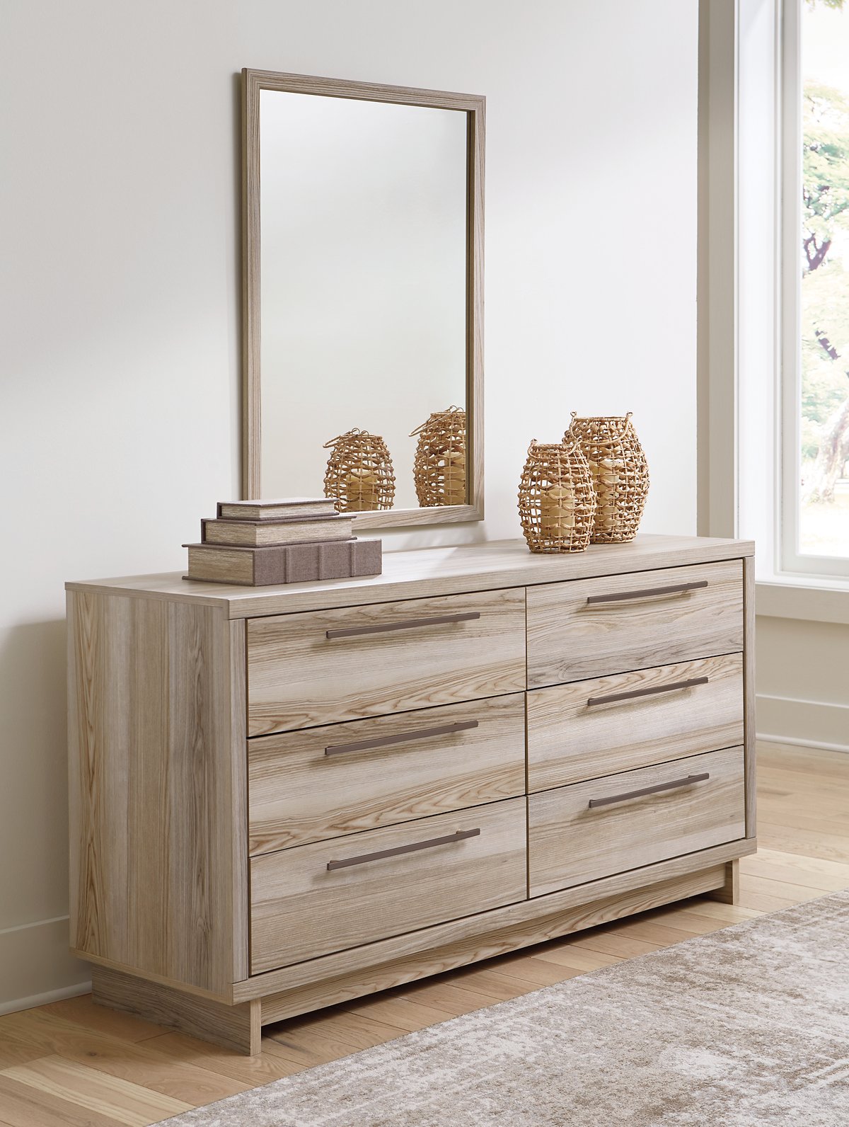 Hasbrick Dresser and Mirror - Pull Up A Couch