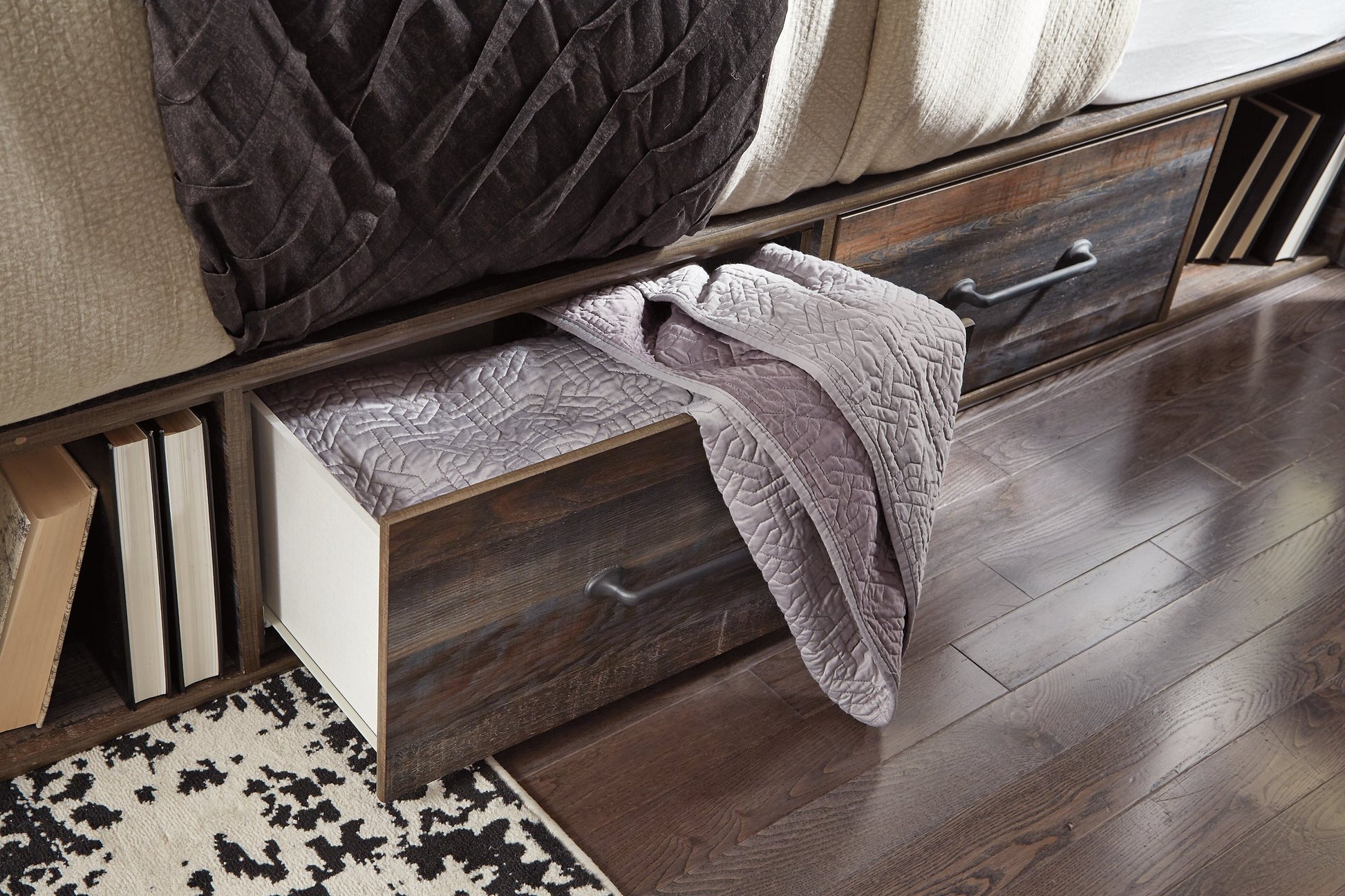 Drystan Bed with 4 Storage Drawers - Pull Up A Couch