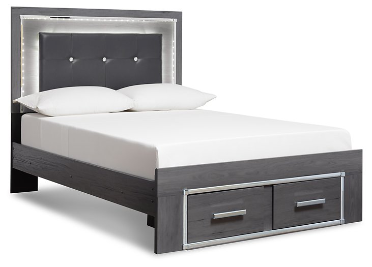 Lodanna Bed with 2 Storage Drawers - Pull Up A Couch