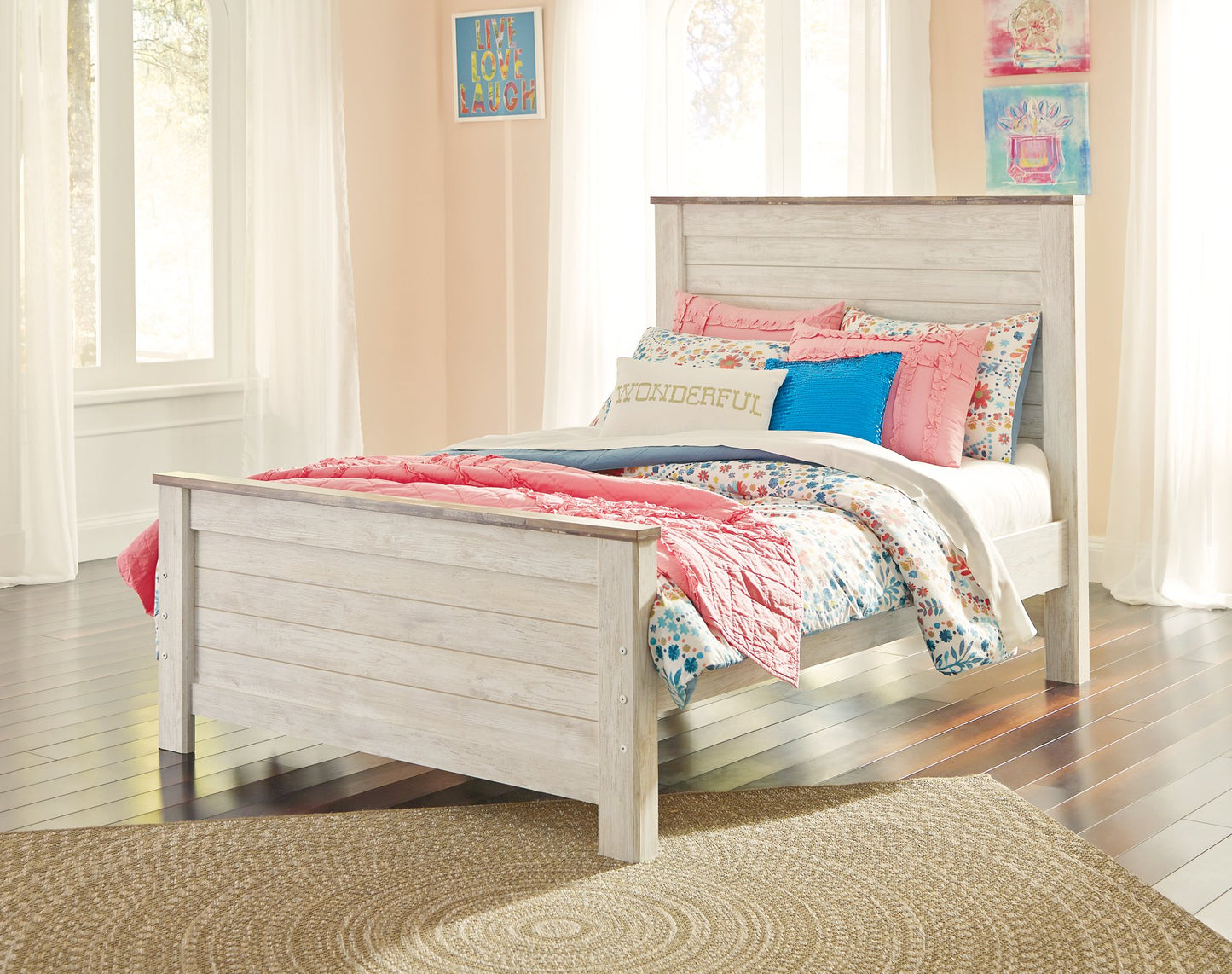 Willowton Bed with 2 Storage Drawers