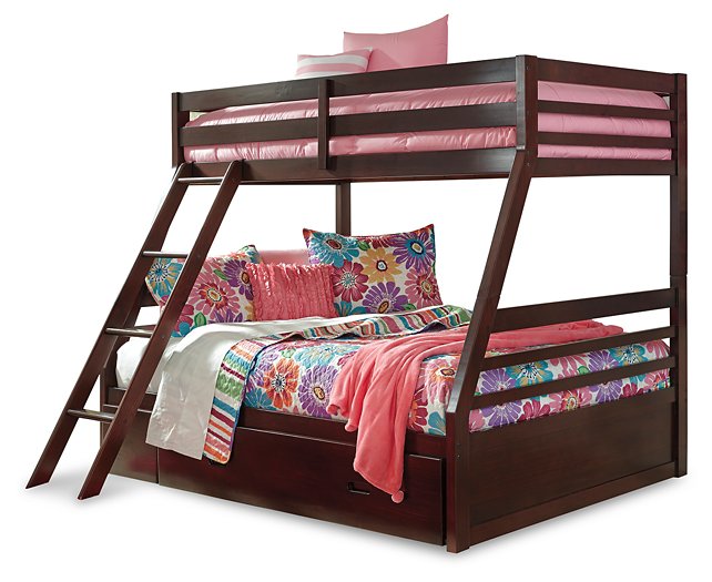 Halanton Youth Bunk Bed with 1 Large Storage Drawer - Pull Up A Couch