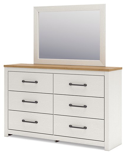 Linnocreek Dresser and Mirror - Pull Up A Couch