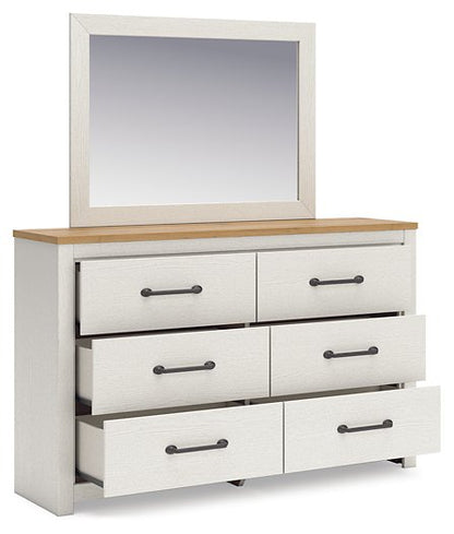 Linnocreek Dresser and Mirror - Pull Up A Couch