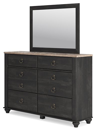 Nanforth Dresser and Mirror - Pull Up A Couch