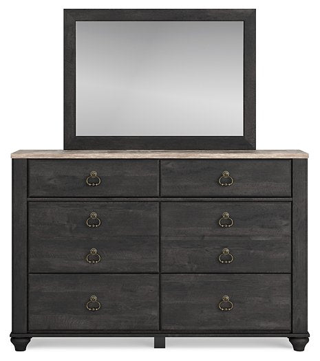 Nanforth Dresser and Mirror - Pull Up A Couch