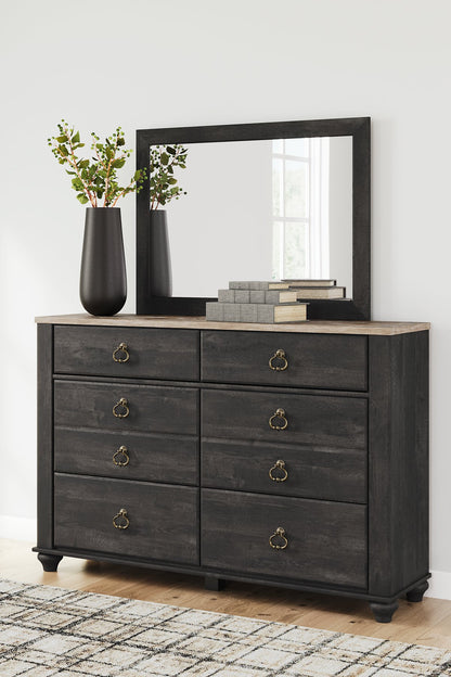 Nanforth Dresser and Mirror - Pull Up A Couch