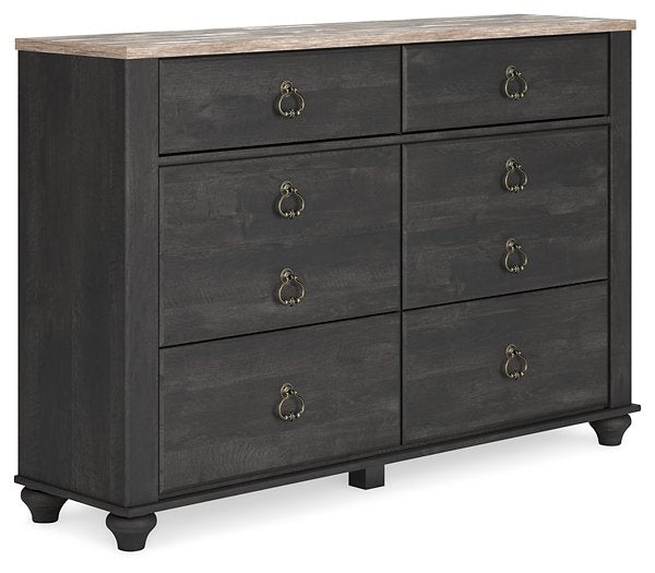 Nanforth Dresser and Mirror - Pull Up A Couch