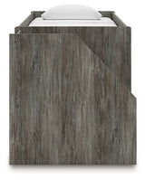 Frandern Loft Bed with Bookcase Storage