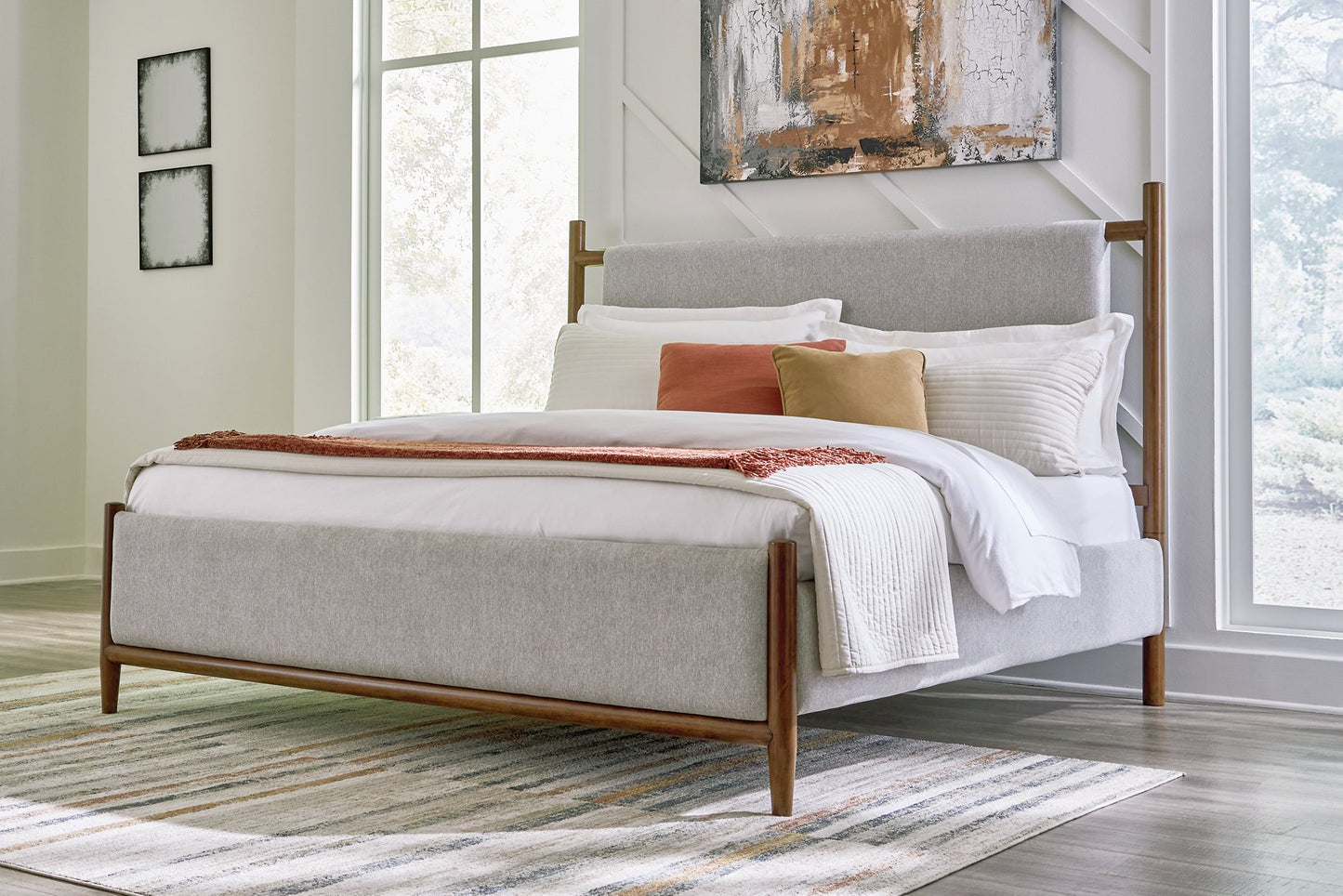 Lyncott Upholstered Bed - Pull Up A Couch