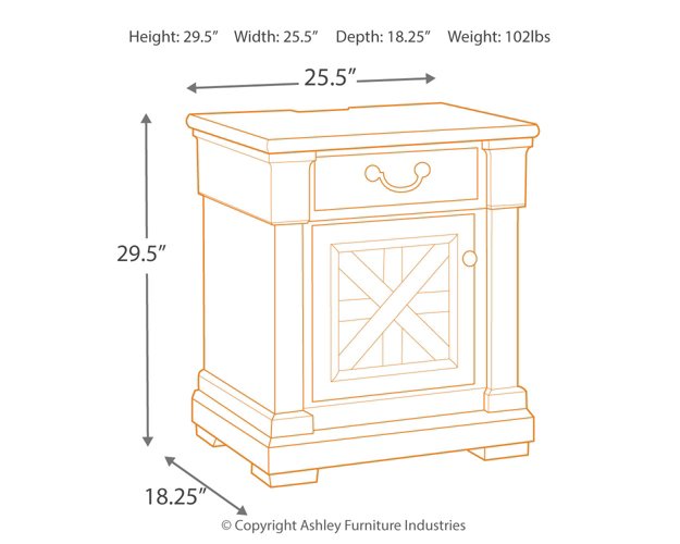 Bolanburg Nightstand - Pull Up A Couch