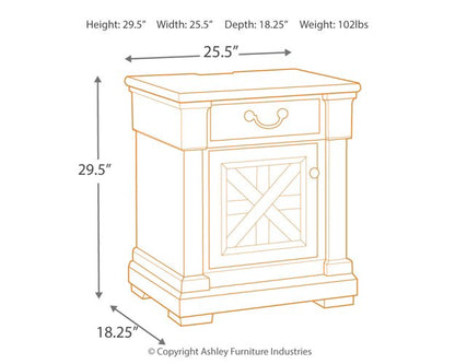 Bolanburg Nightstand - Pull Up A Couch