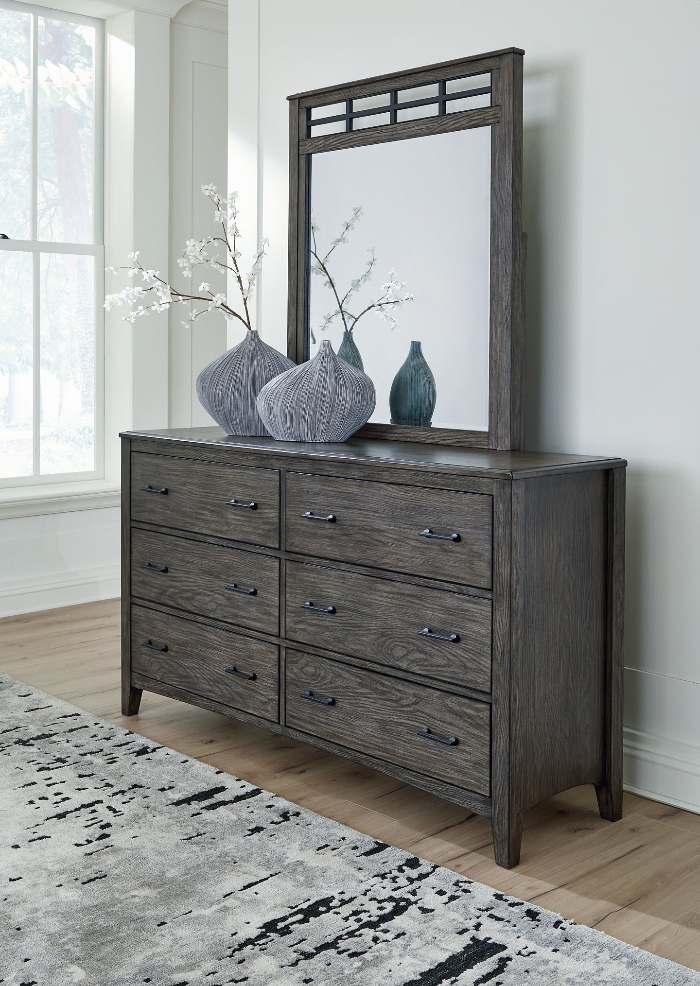 Montillan Dresser and Mirror - Pull Up A Couch