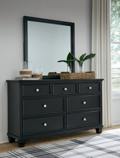 Lanolee Dresser and Mirror - Pull Up A Couch