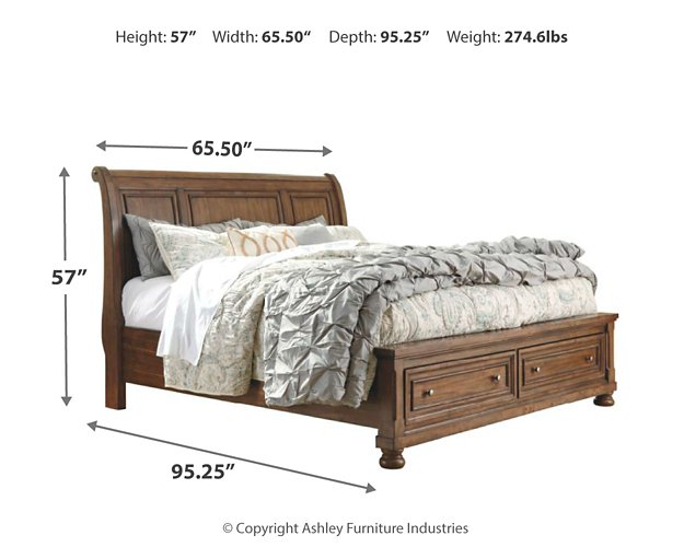 Flynnter Bed with 2 Storage Drawers - Pull Up A Couch