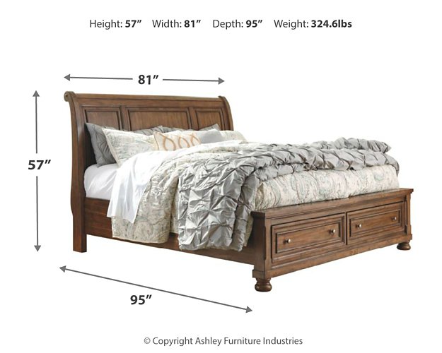 Flynnter Bed with 2 Storage Drawers - Pull Up A Couch