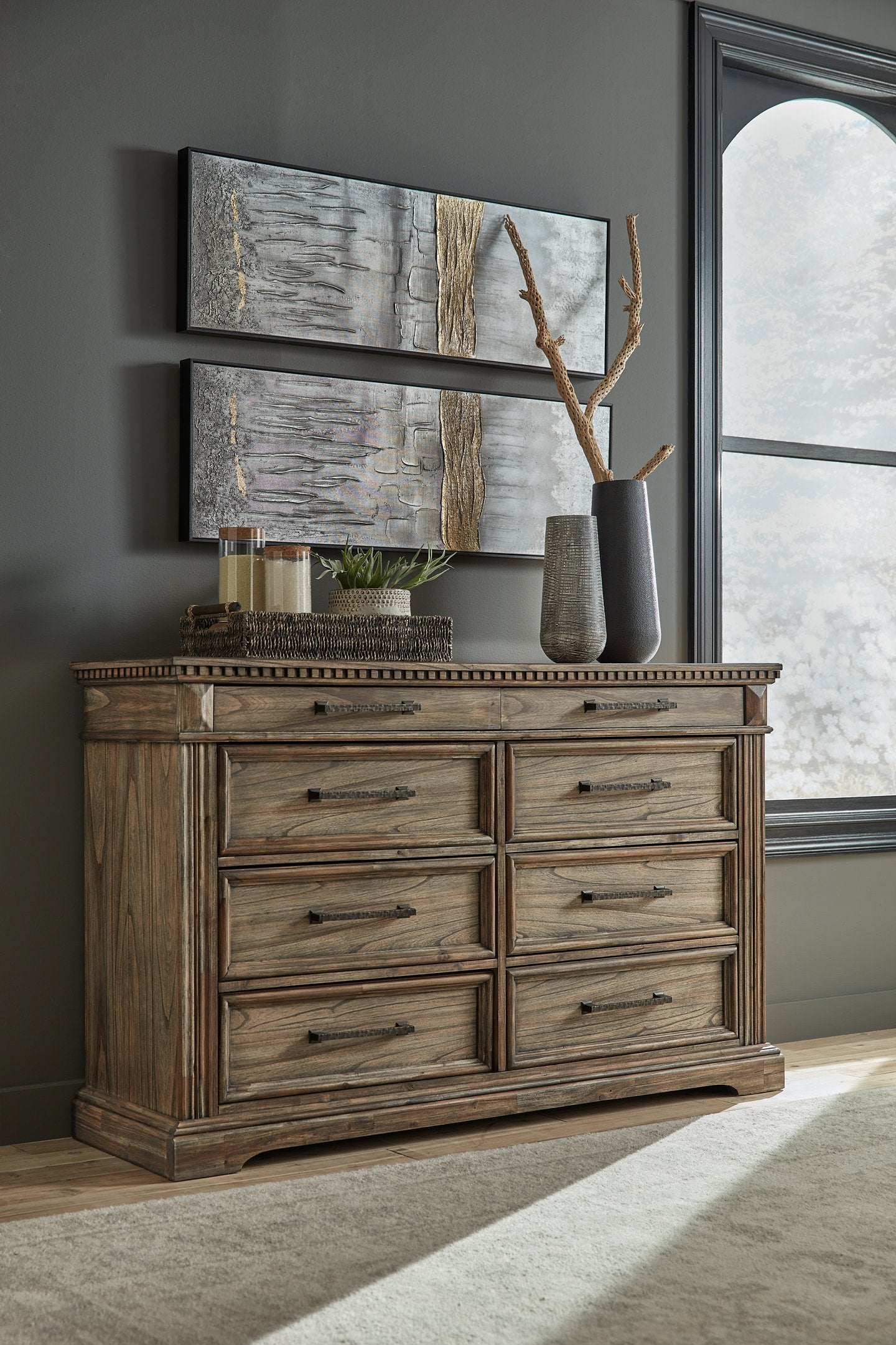 Markenburg Dresser and Mirror - Pull Up A Couch