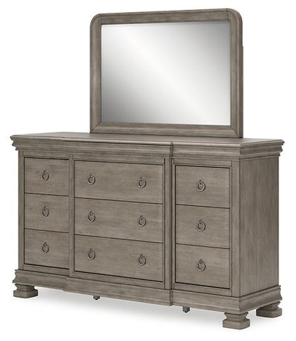 Lexorne Dresser and Mirror - Pull Up A Couch