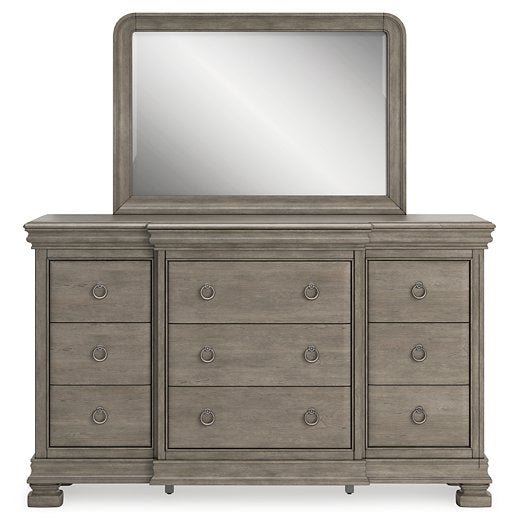 Lexorne Dresser and Mirror - Pull Up A Couch