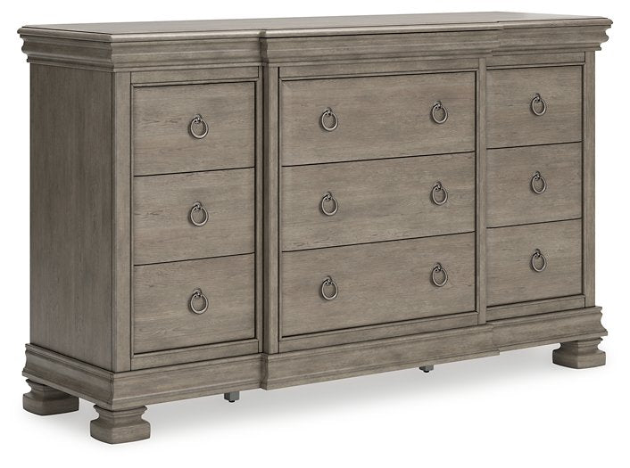 Lexorne Dresser and Mirror - Pull Up A Couch