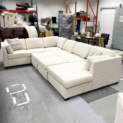 3pc Sleeper Sectional w/Storage Chaise