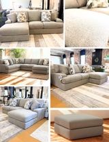 Beckett 2-piece sectional sofa with chaise from Ashley Furniture, featuring plush cushions and modern design.