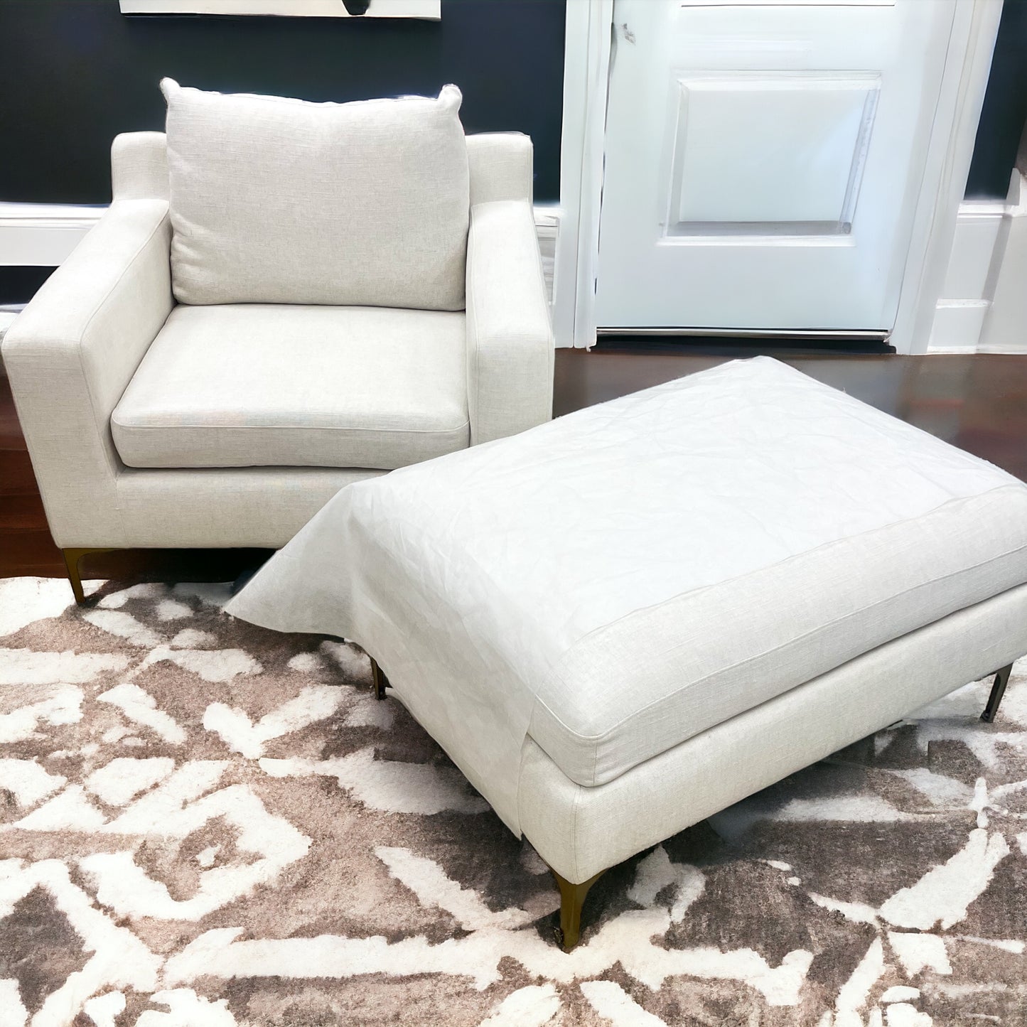 Interior Define Sloan Club Chair & Ottoman