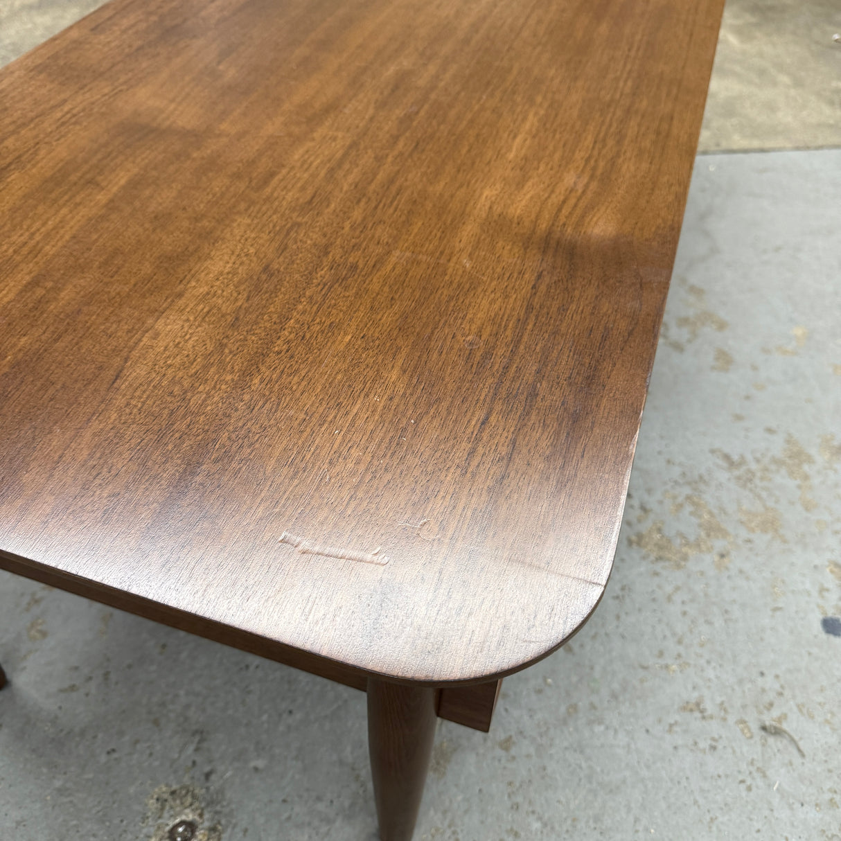 Walnut MCM-Style Coffee Table w/ Storage