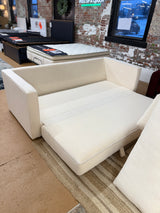 88" Tufted Sofa Sleeper Bed (Biscuit Cream) - Pull Up A Couch