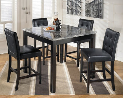 Maysville Counter Height Dining Table and Bar Stools (Set of 5) - Pull Up A Couch