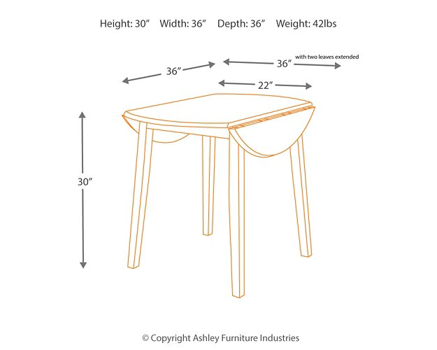 Hammis Dining Drop Leaf Table - Pull Up A Couch