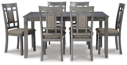 Jayemyer Dining Table and Chairs (Set of 7) - Pull Up A Couch