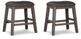 Caitbrook Counter Height Upholstered Bar Stool - Pull Up A Couch