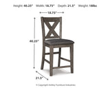 Caitbrook Counter Height Upholstered Bar Stool