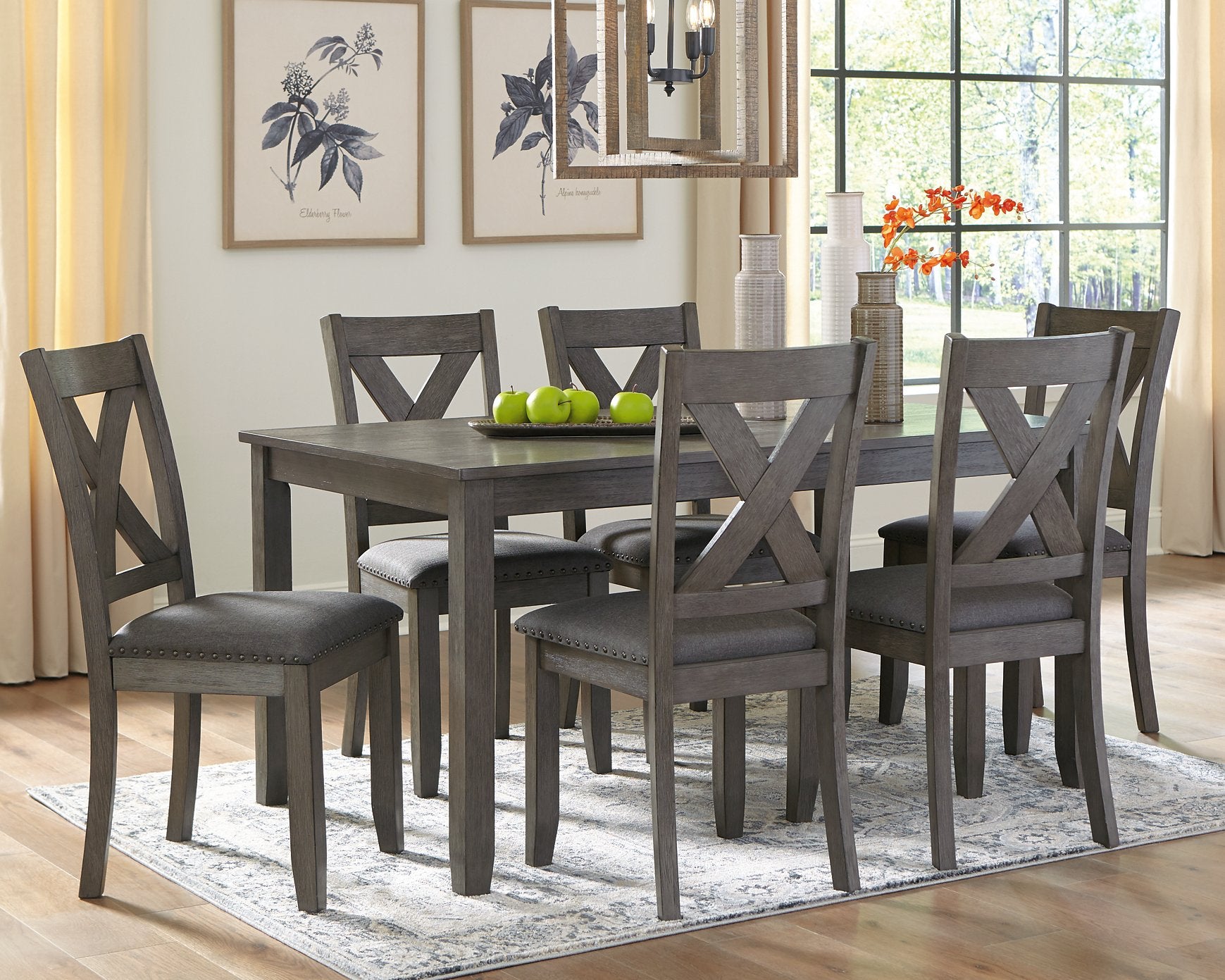 Caitbrook Dining Table and Chairs (Set of 7) - Pull Up A Couch