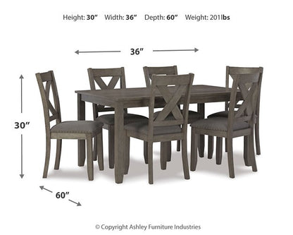 Caitbrook Dining Table and Chairs (Set of 7) - Pull Up A Couch