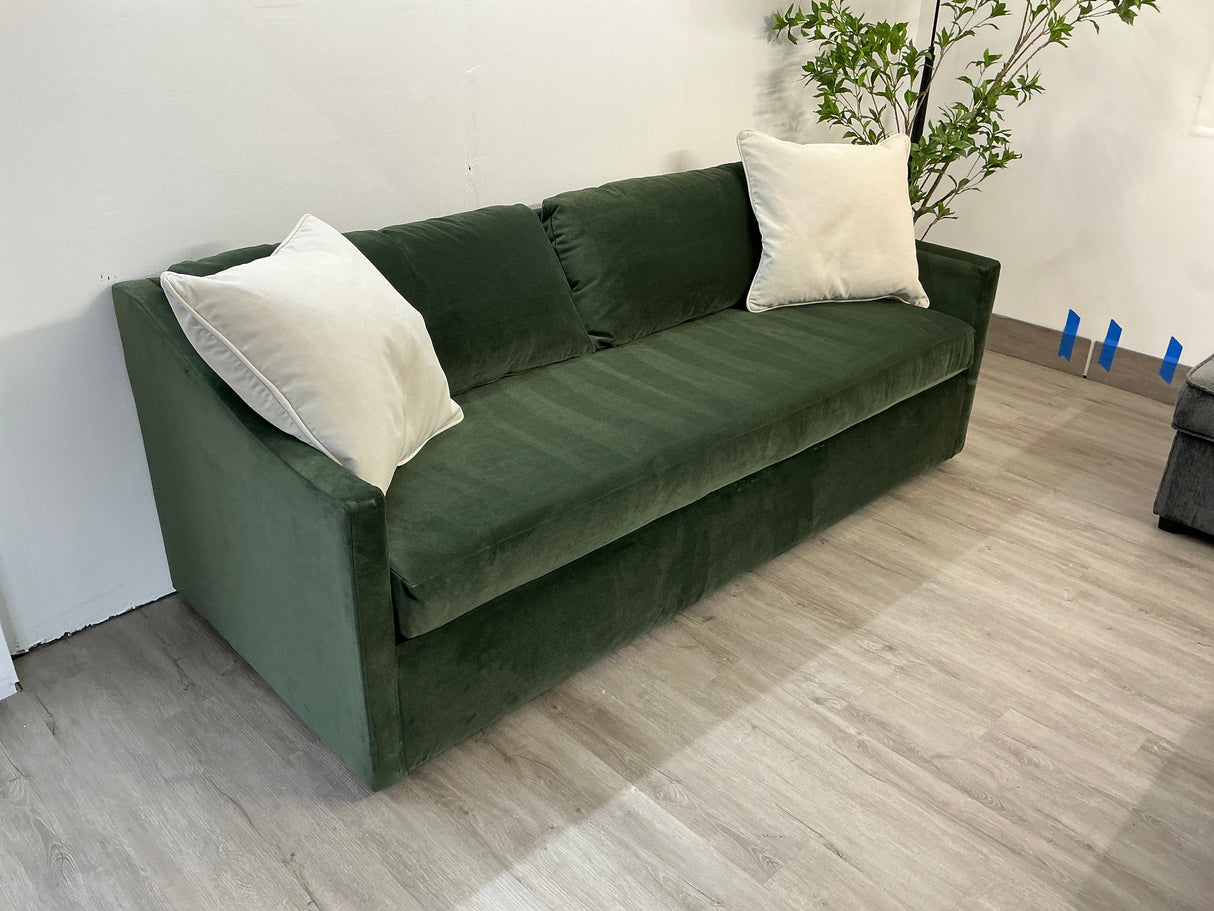 Landry Velvet Sofa Sleeper Bed (Hale Fir Green)