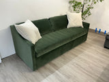 Landry Velvet Sofa Sleeper Bed (Hale Fir Green)