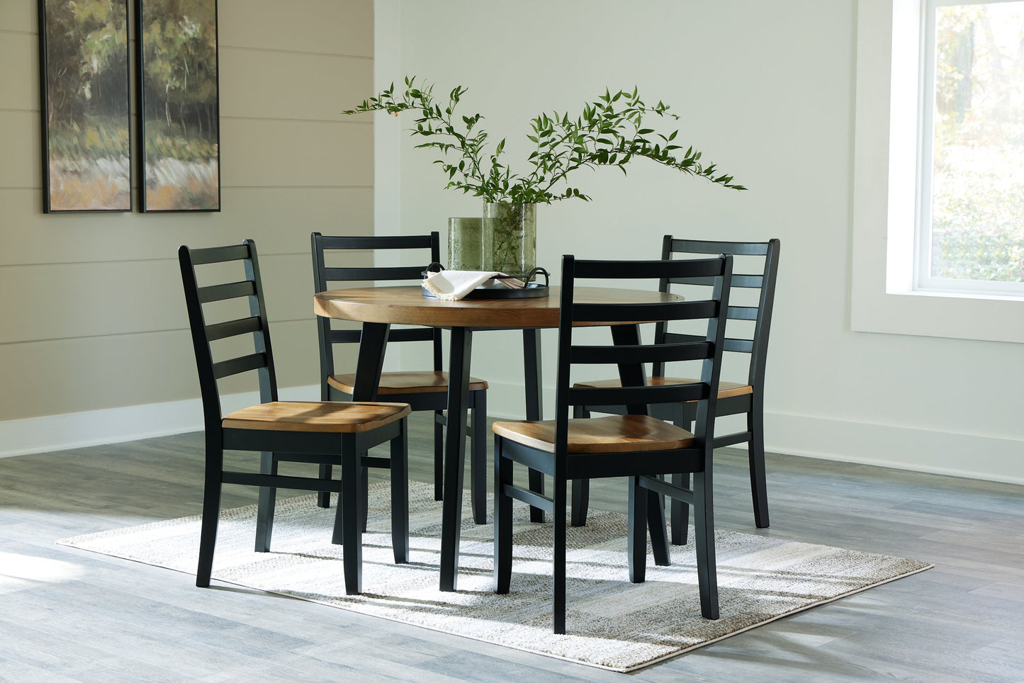 Blondon Dining Table and 4 Chairs (Set of 5) - Pull Up A Couch